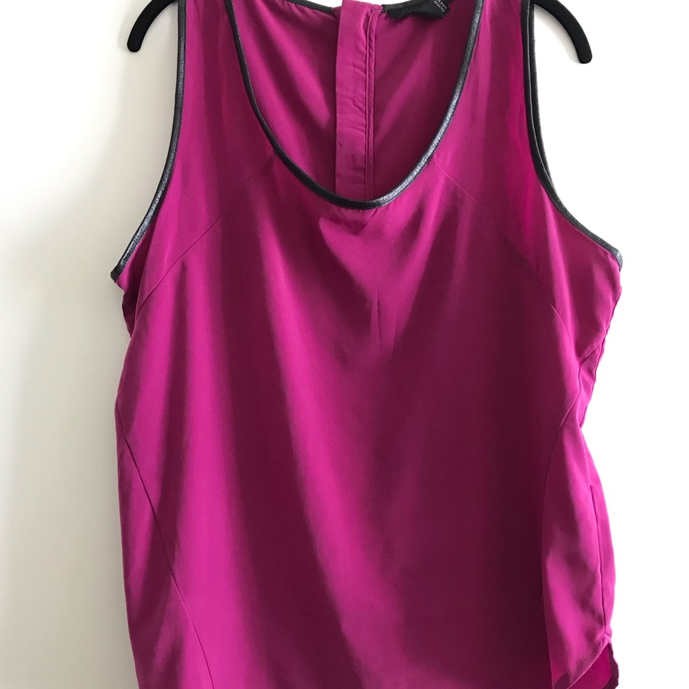 Kenneth Cole Silk Overlay Dressy Tank Top